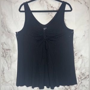 Front tie tank top